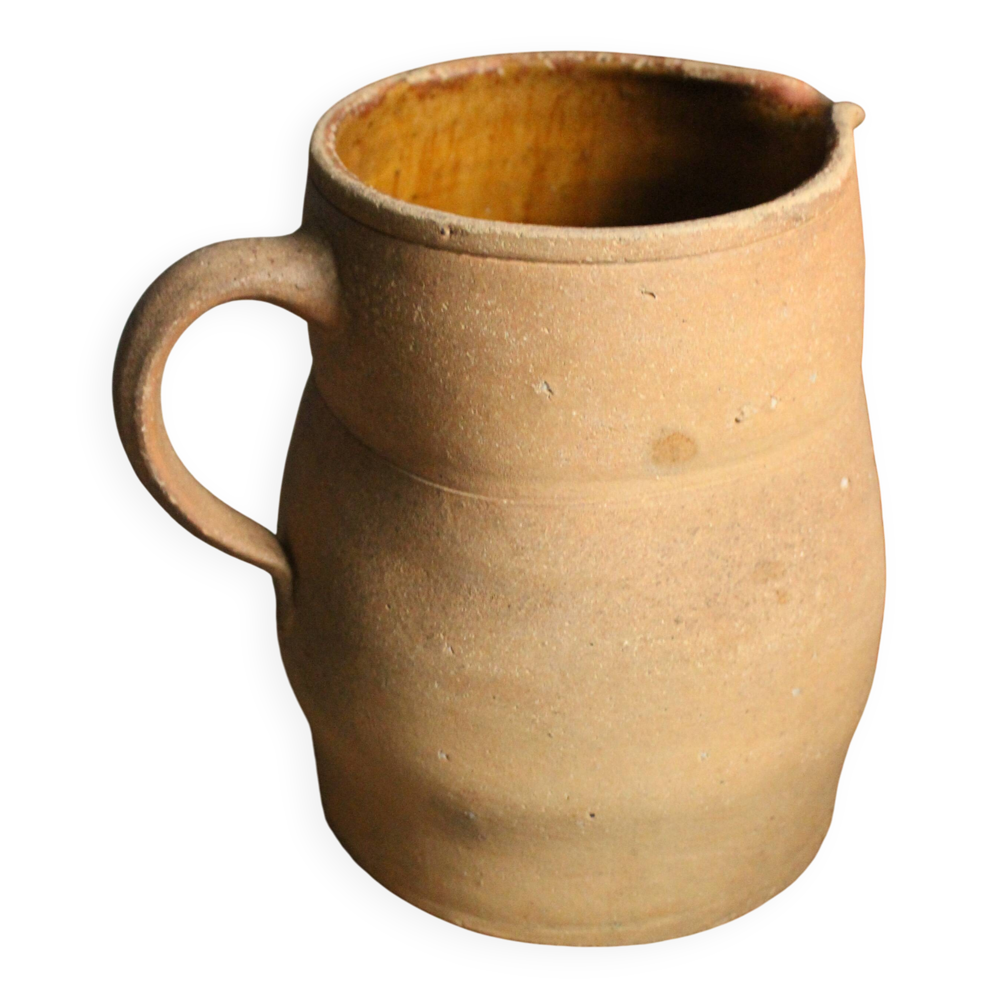 Large earthenware jug artisan pottery