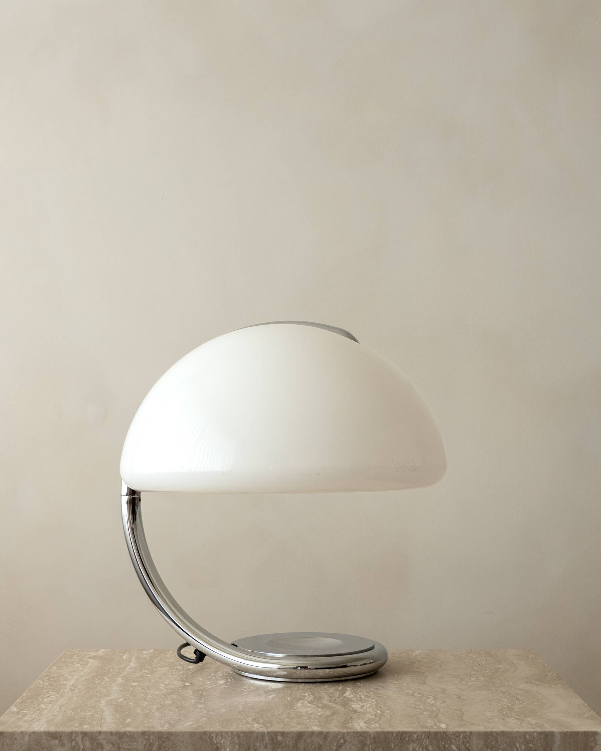 Serpente Model 599 Table Lamp by Elio Martinelli for Martinelli Luce, 1970s