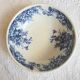 Large antique English basin A.B & Co May pattern – flow blue floral
