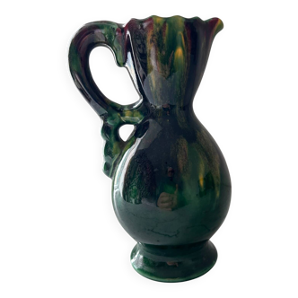 Flamed glaze pitcher
