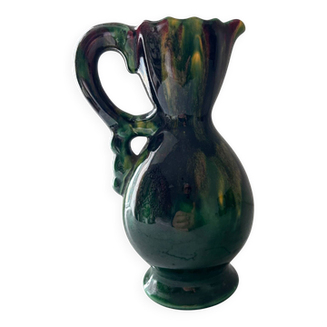 Flamed glaze pitcher