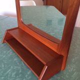 Scandinavian mirror with shelf  35x67cm