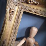 Golden baroque frame