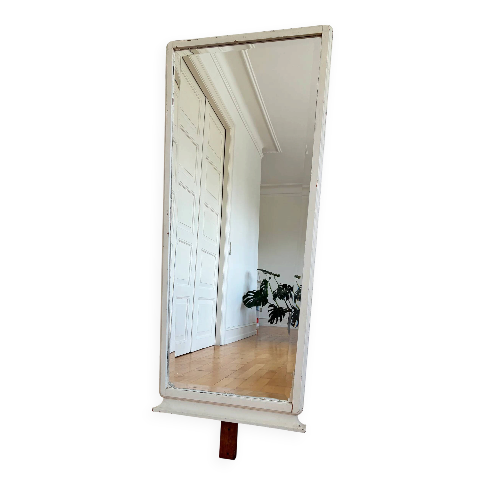 Large antique European full-length floor mirror, early 20th century