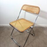 Plia folding chair by Giancarlo Piretti for Castelli – Rattan
