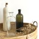 Flacon carafe en verre transparent