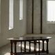 Grande table de salle à manger / console moderne française, milieu du 20e siècle