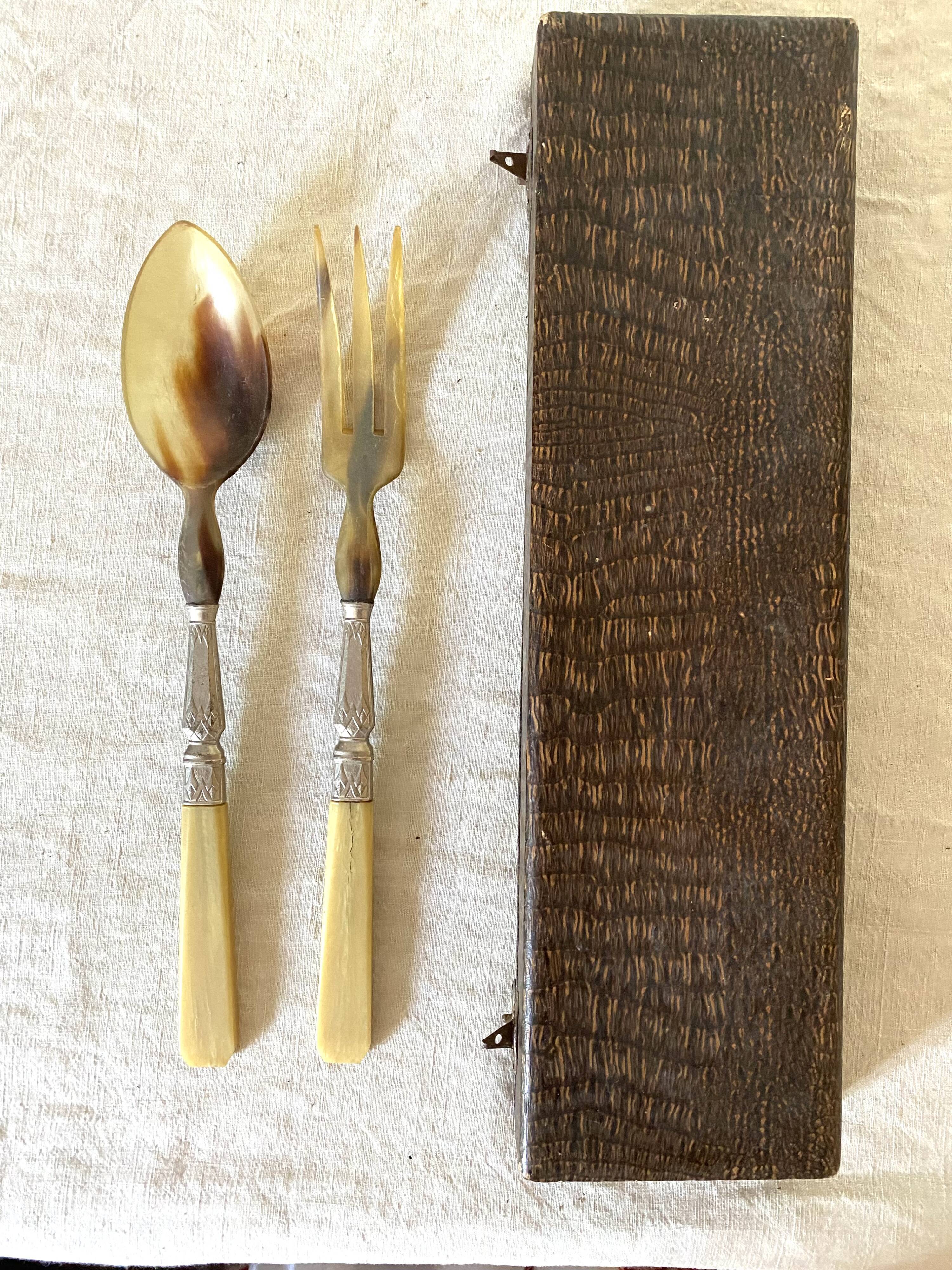 Antique salad cutlery