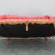 Antique Carved Sofa with Cane Sides , Czechoslovakia