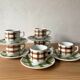 6 Scottish coffee or tea cups Moulin des Loups