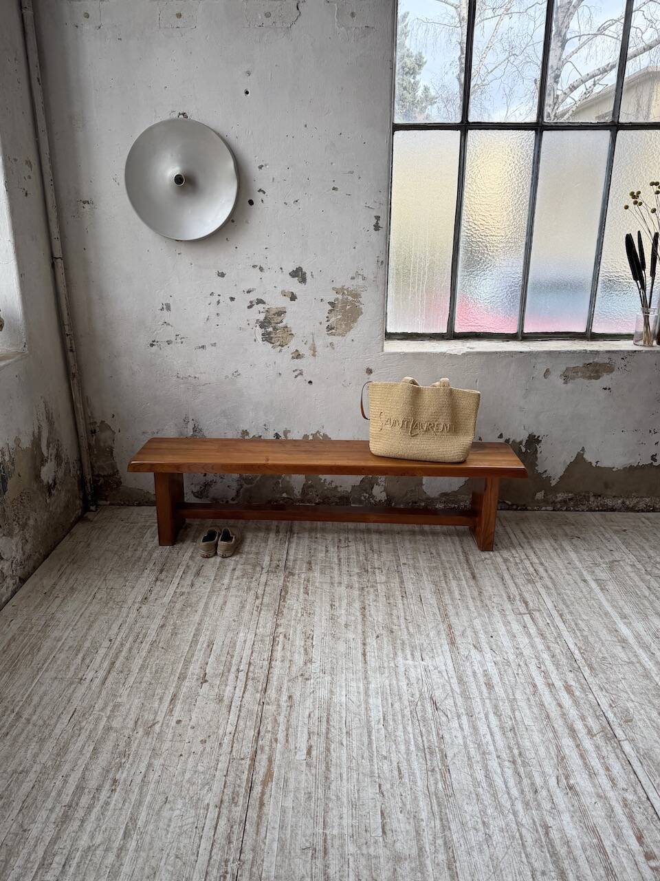 Chapo S14 blonde oak bench 172cm vintage