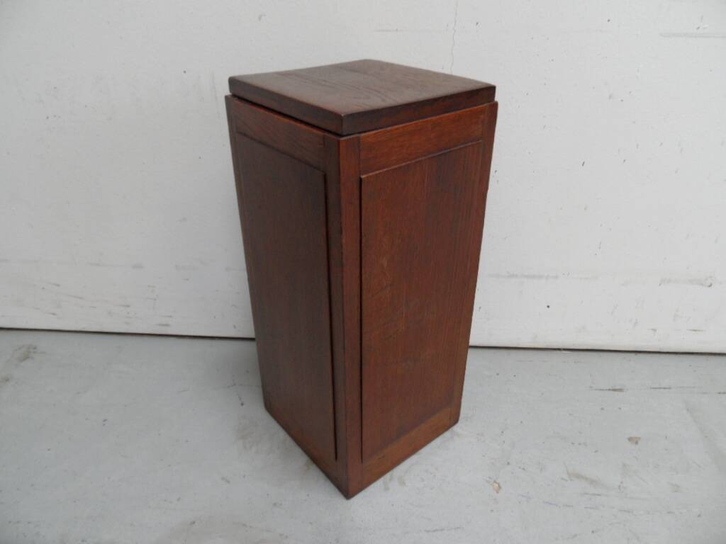 Console vintage en chêne des années 1920