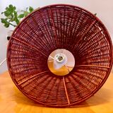 Vintage rattan pendant light