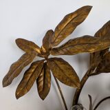 Golden leaf wall light 1970