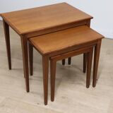 Scandinavian nesting tables "Kvalitet Form Funktion" in teak, 1960