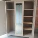 Vintage Art Deco 3-door wardrobe