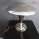 Art-deco chrome metal lamp