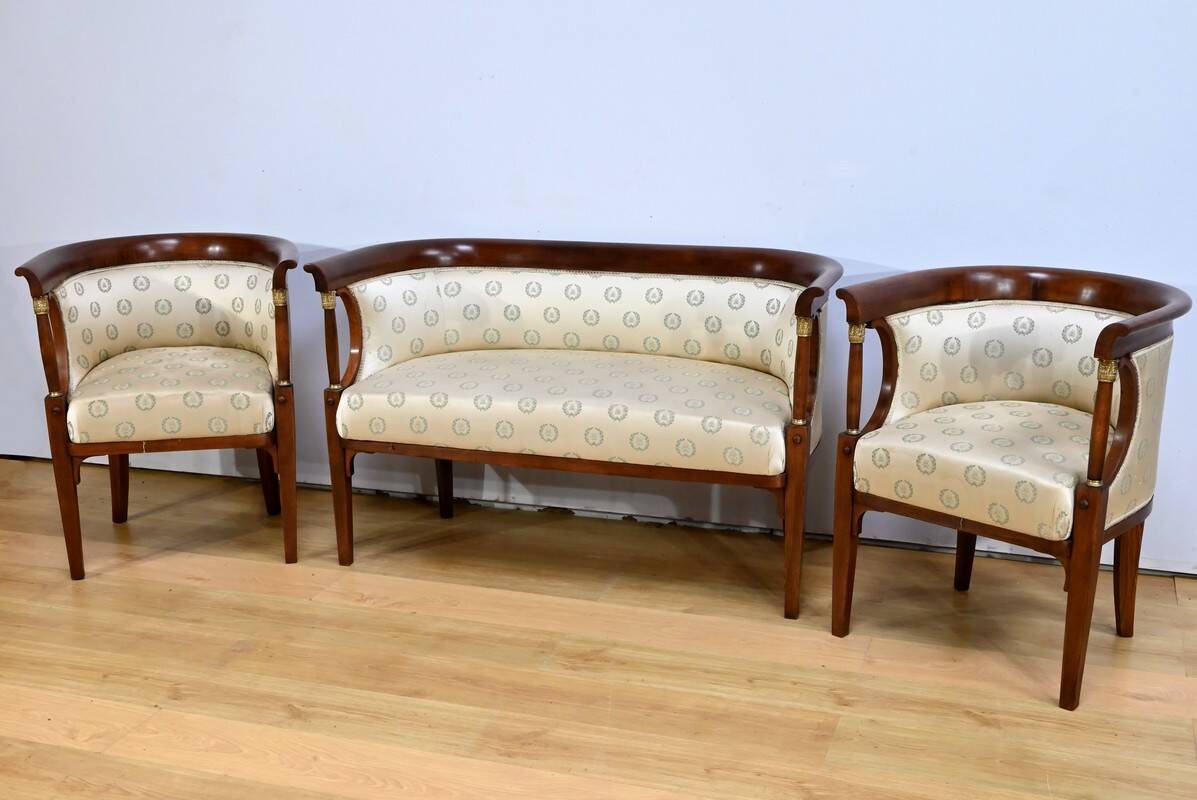 J&J Kohn Stained Beech Living Room, Empire style – Early 20th century