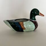 Painted wooden duck pot