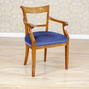 Fauteuil Elm en tissu bleu, années 1950