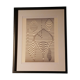 Tableau Vintage Art Optique - Victor Vasarely - Frame 40x40cm