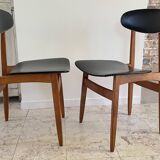 Chic vintage pair of Scandinavian chairs