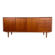 Danish teak sideboard with sliding doors and drawers, 1960s.