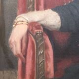 Large oil painting on canvas, portrait of a lady, signed and dated 1913