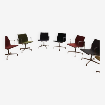 7 fauteuils, 1 chaise Charles & Ray Eames