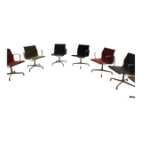 7 fauteuils, 1 chaise Charles & Ray Eames