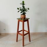 Vintage solid wood high stool
