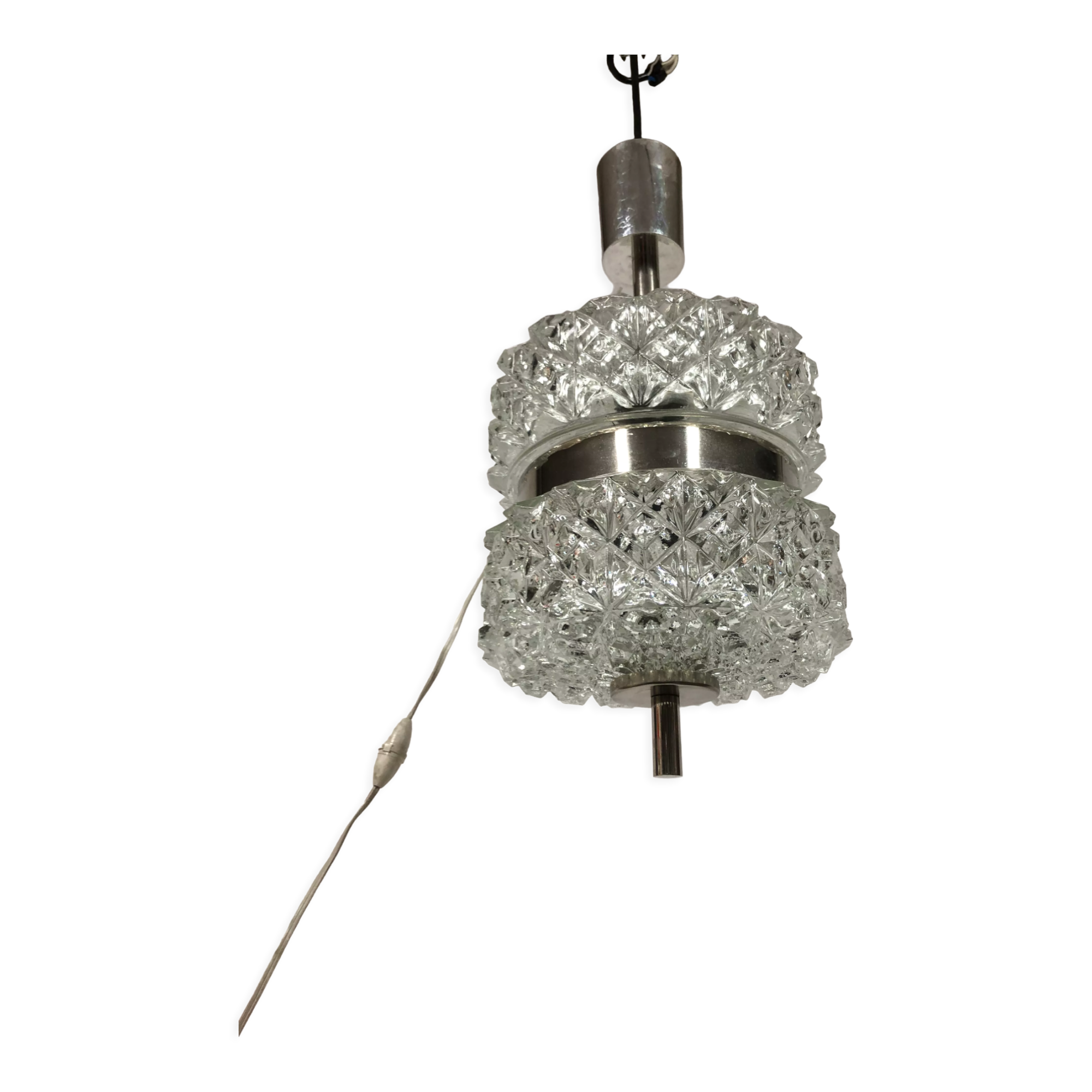 Glass chandelier 1970