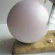 Art deco table lamp aluminum airplane and ball tulip on marble terrace