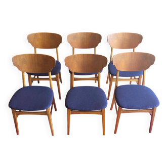 Set of 6 Scandinavian chairs