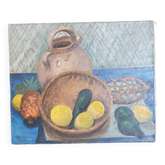 Oil on canvas still life