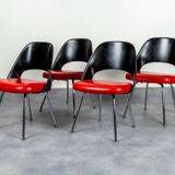Set of 4 Conference chairs by Eero Saarinen for Knoll