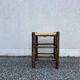Tabouret ancien en bois massif