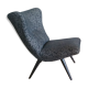 Fauteuil chauffeuse wing chair années 50