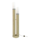Space Age Opaline Glass and Lacquered Metal Cylinders Floor Lamp, 1970s