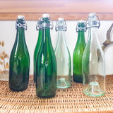 Vintage bottle with porcelain stopper
