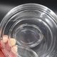 Set of 4 crystal bottle bottoms molded by Baccarat - Around 1950
