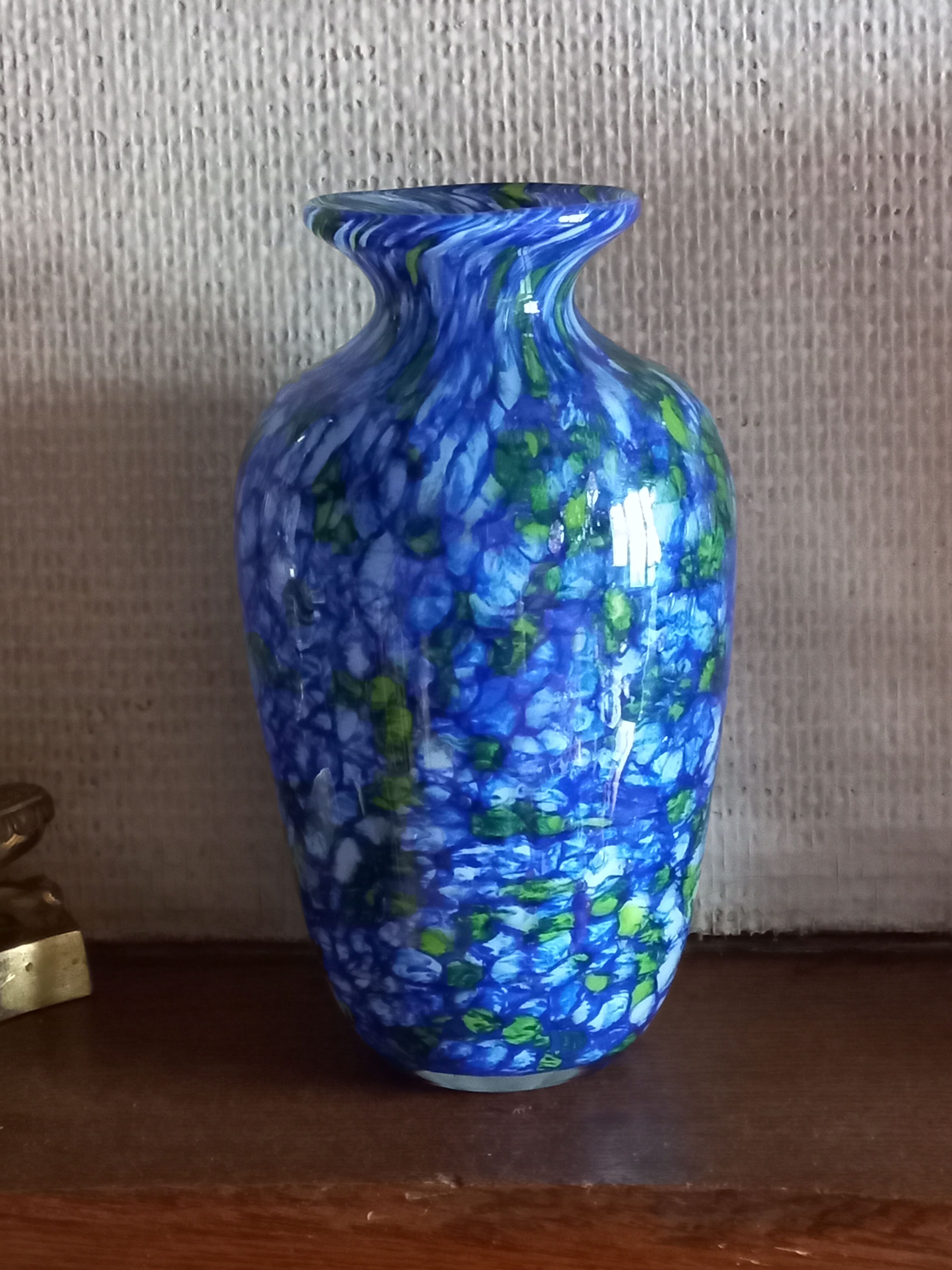 Murano blown glass vase
