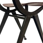 Vintage industrial children's chair, school chair, Dutch design