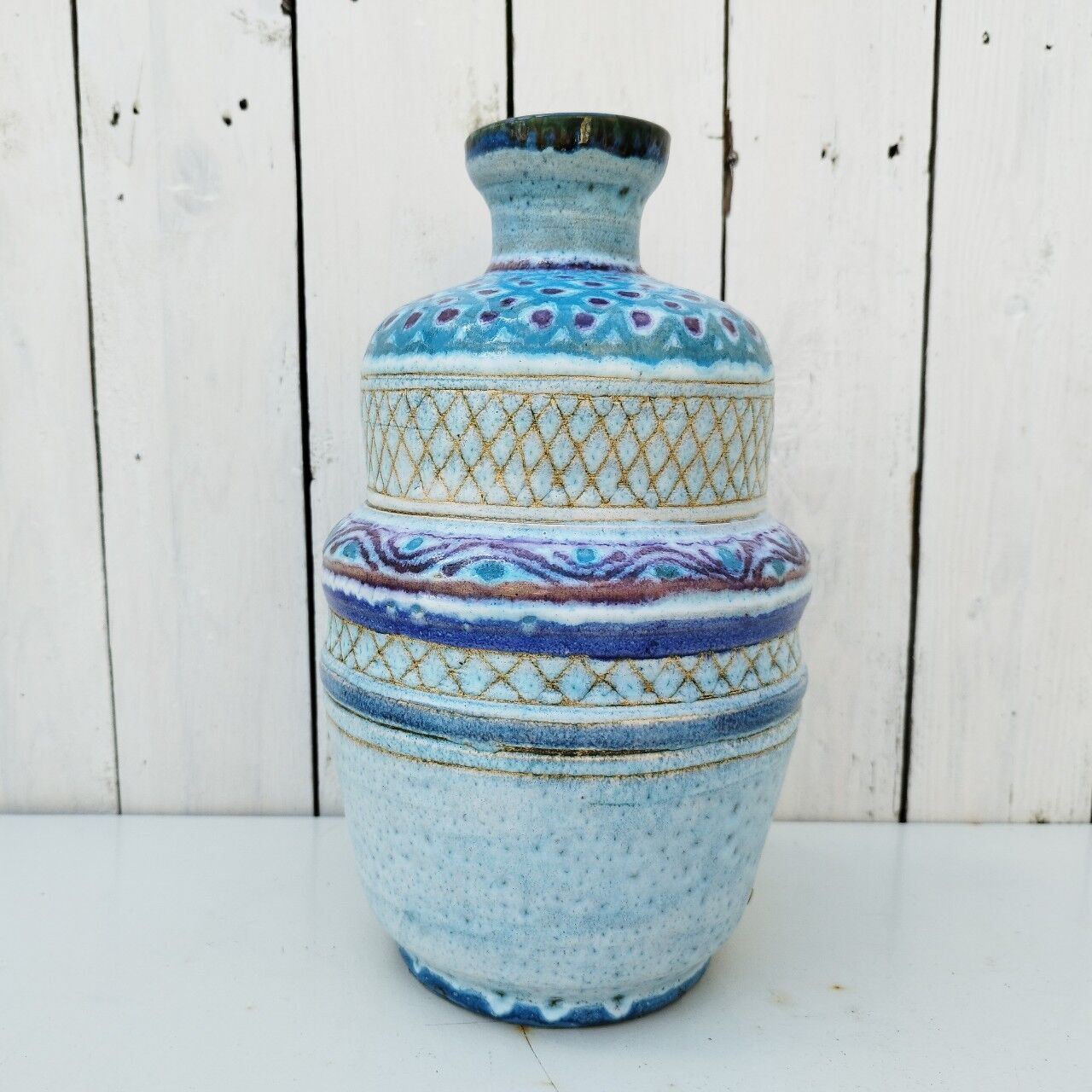 Ceramic lamp foot by Danuta Le Hénaff