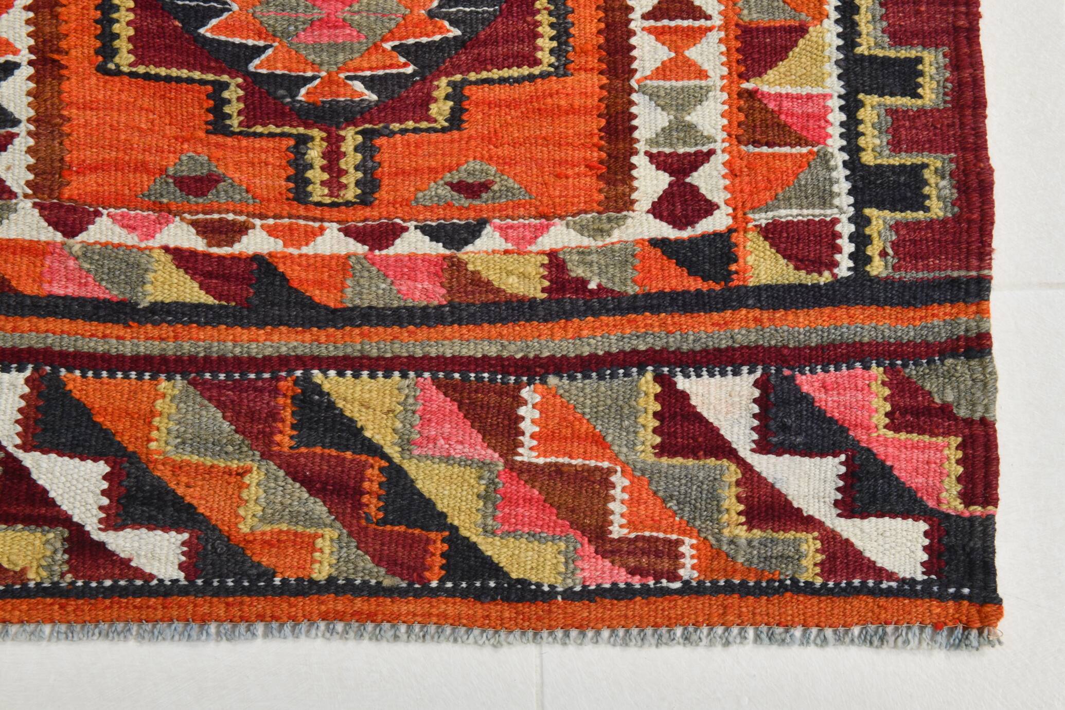3x10 Vintage Kilim Runner Rug, 94x304Cm