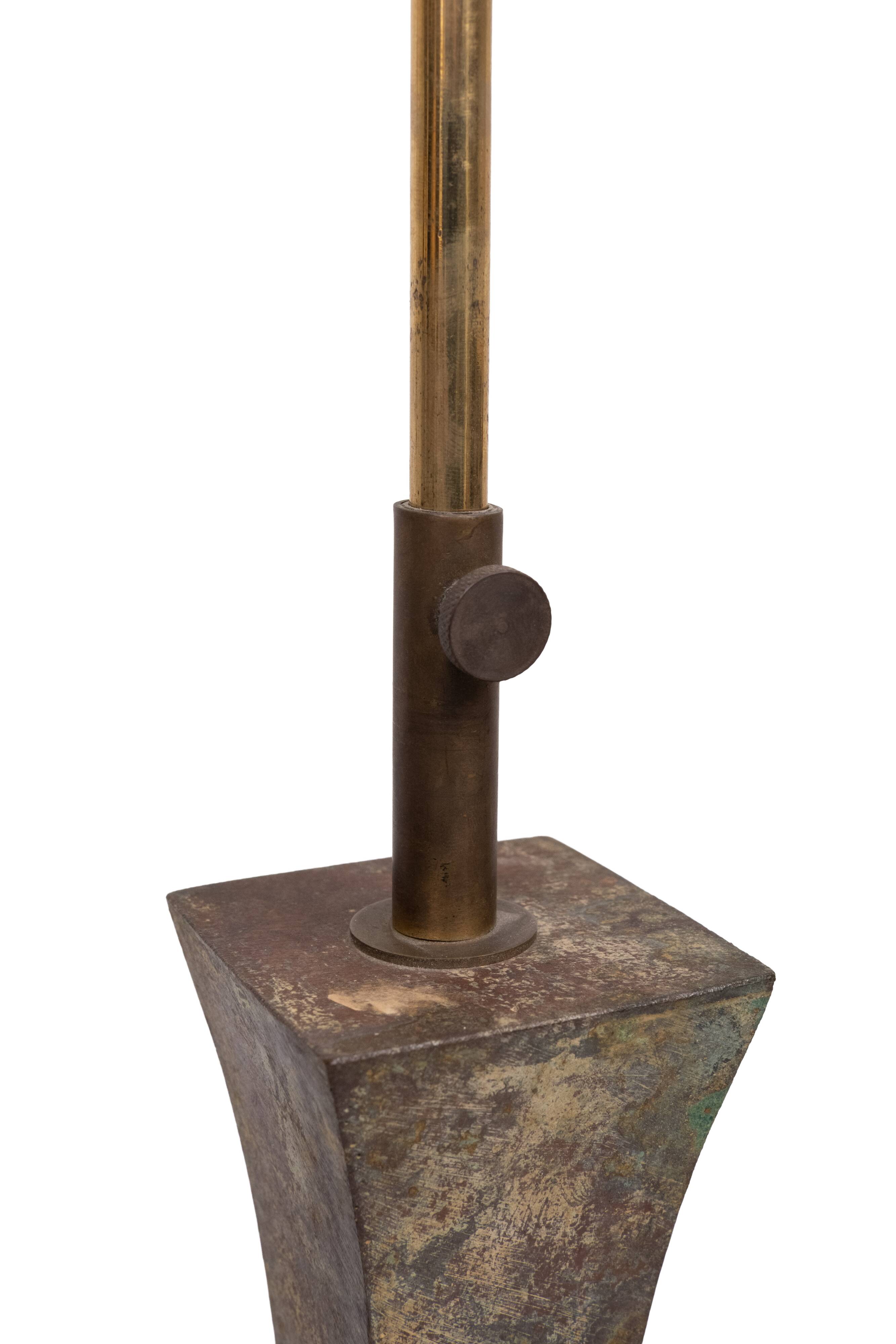 Stunning Stewart Ross James, Hansen Verdigris Bronze Table Lamp, circa 1960