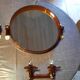 Ensemble 2 miroirs et 2 porte manteau année 70