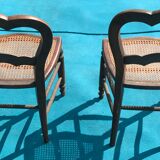 Pair of cane chairs