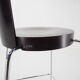 Midcentury chrome and wood bar stools by Ton, Czechoslovakia, 1980s