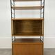 Modular shelf from the 1950s, wood and metal, vintage.